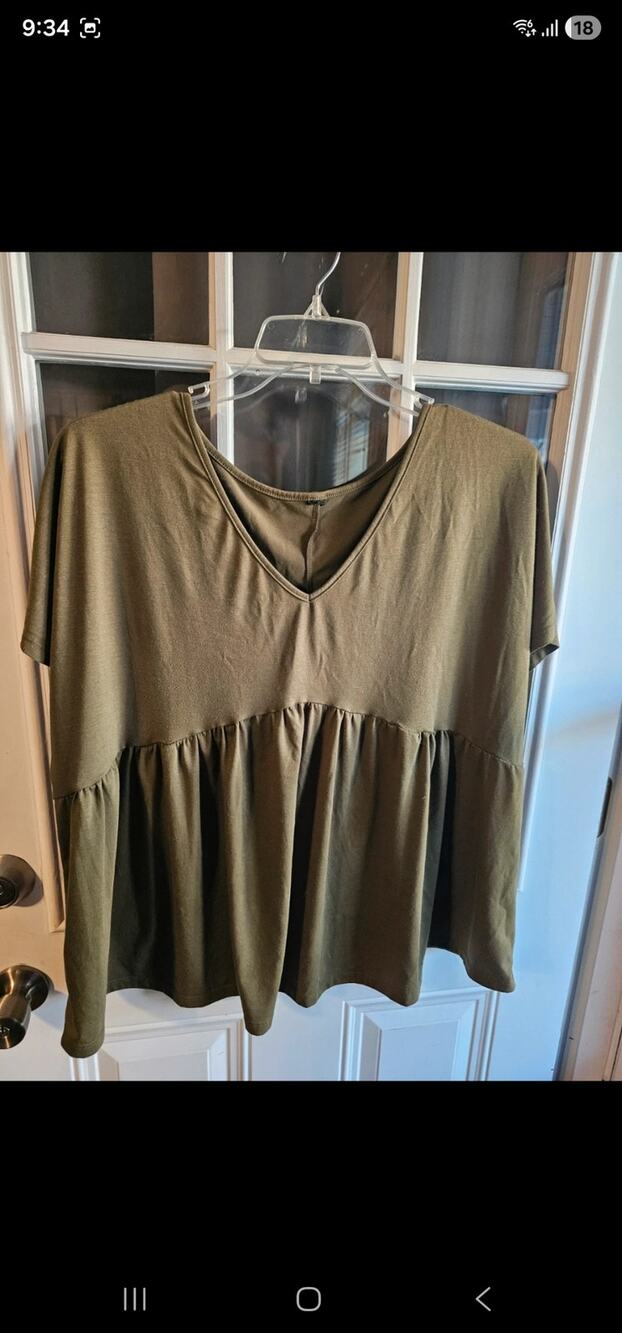 Plus size Peplum top